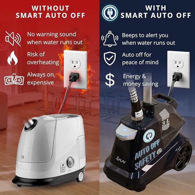SALAV® Heavy Duty Smart Auto Shut-off Commercial Full-Size Garment Steamer - Image 2