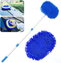 47" Car Wash Brush Kit Mitt Mop Sponge by Yueiehe