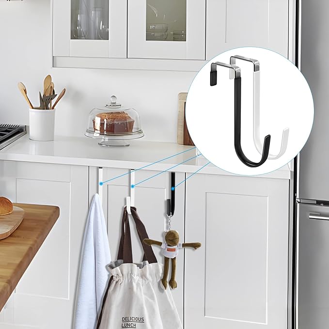 FYY Over The Door Hooks, 4 Pack Door Hangers Hooks - Image 7
