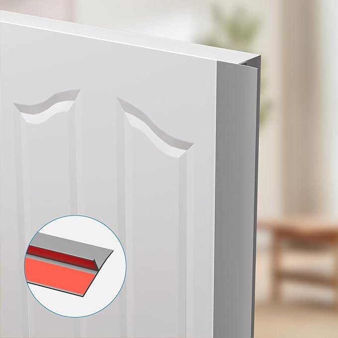 T-Shaped Door Draft Stopper, 1.97 in x 40 Ft Silicone Seal Strip - Image 7