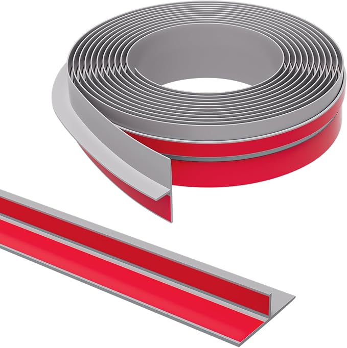 T-Shaped Door Draft Stopper, 1.97 in x 10 Ft Silicone Seal Strip by Elvone
