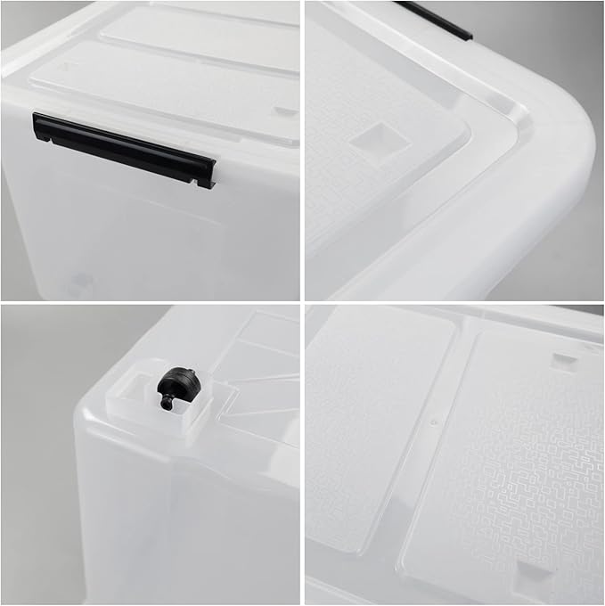 4 Packs 70L Large Plastic Storage Container - Image 3