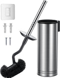 HAMITOR Toilet Brush and Holder Set: 304 Stainless Steel Heavy Duty Bowl by HAMITOR