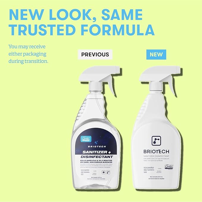 BRIOTECH Sanitizer Disinfectant Hypochlorous Spray, Kills 99.99% of Viruses & - Image 4