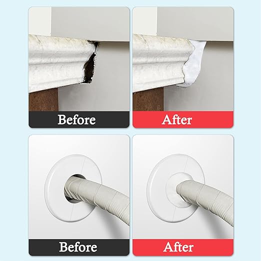 Waterproof Duct Seal Repair Sealing Clay 8 Pack White Moldable Silicone Putty - Image 2