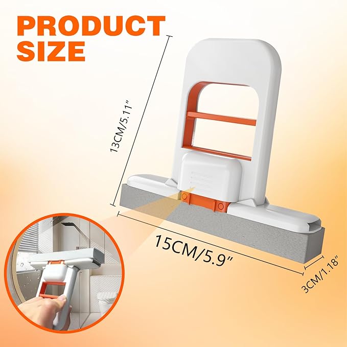 2Pcs Mini Foldable Desktop Mop, Self Squeezing Sponge Mop, Portable Versatile - Image 7