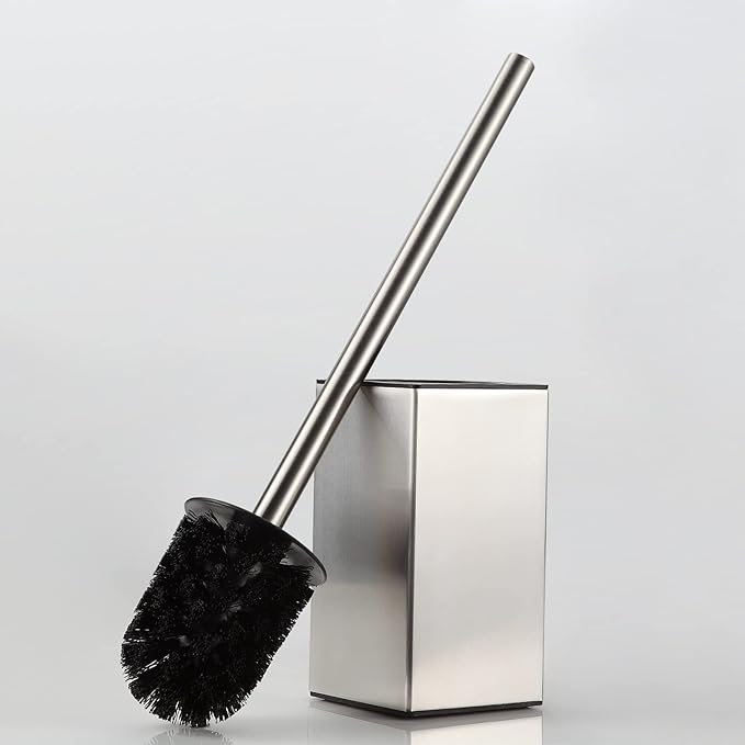 BGL Toilet Brush Holder Stainless Steel 304 Standing Brushed Nickel Square - Image 6