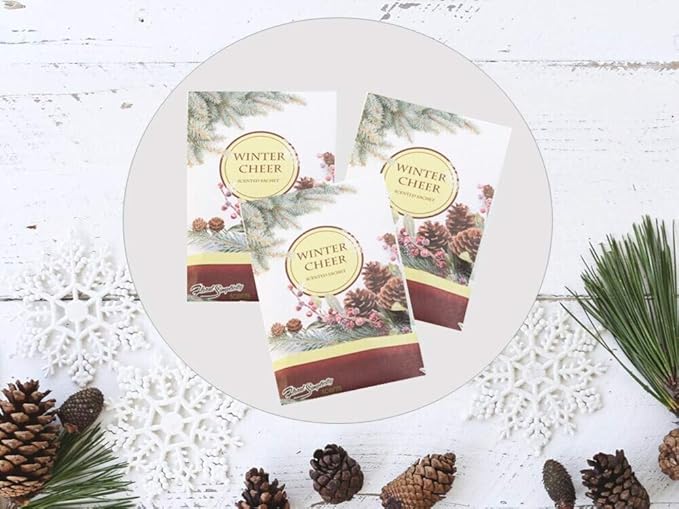 Floral Simplicity Winter Cheer Scented Sachets Pack of 6, Fall & Winter - Image 4