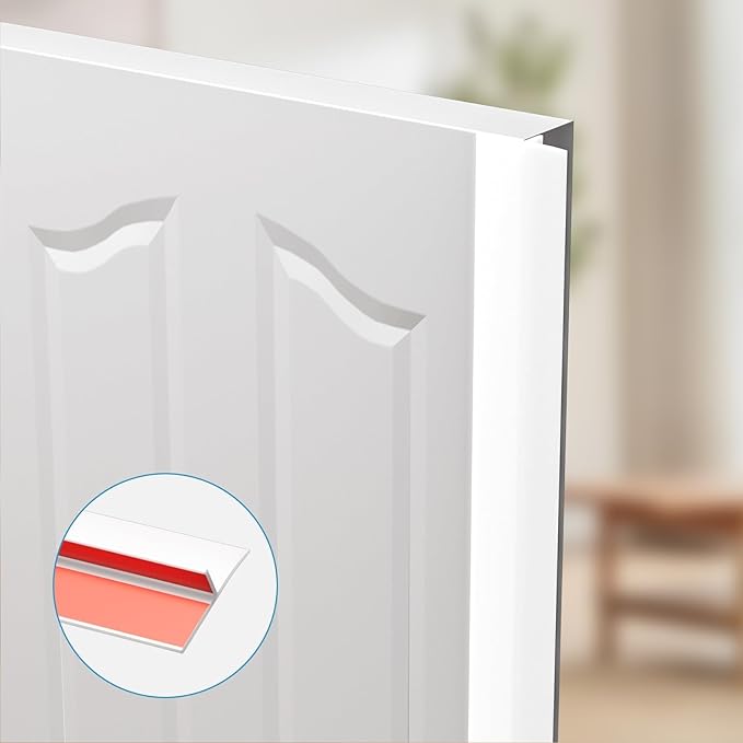 T-Shaped Door Draft Stopper, 1.97 in x 20 Ft Silicone Seal Strip - Image 7