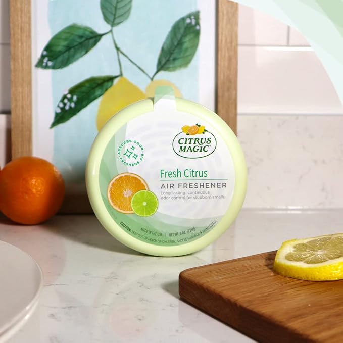 Citrus Magic Odor Absorbing Solid Air Freshener, Fresh Citrus - Image 3