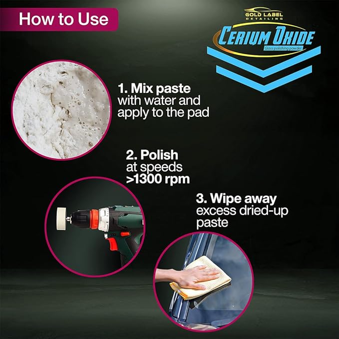 Optical Grade Cerium Oxide 8oz Glass Repair Powder | Glass Window and - Image 4