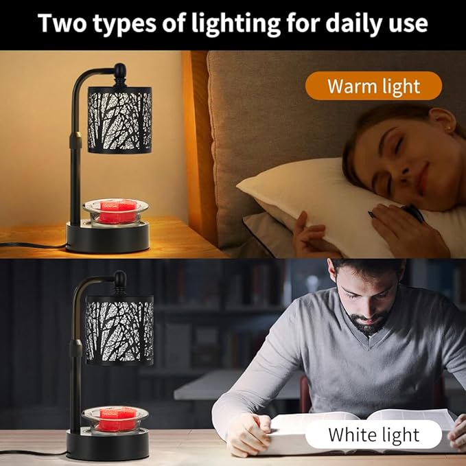 Tree Candle Warmer Lamp, LED Colors Changing Candle Warmer - Image 4