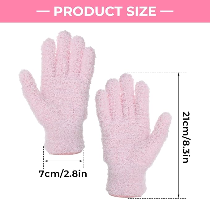 Grevosea 3 Pairs Microfiber Gloves Household Cleaning Glove Plant Dusting Glove - Image 2