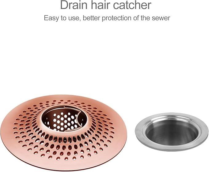 LEKEYE Shower Drain Hair Catcher/Bathroom Drain Cover/Bathtub Drain - Image 2