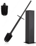 BVL Toilet Brush and Holder Set Black Stainless Steel 304 Square Freestanding by BVLBath