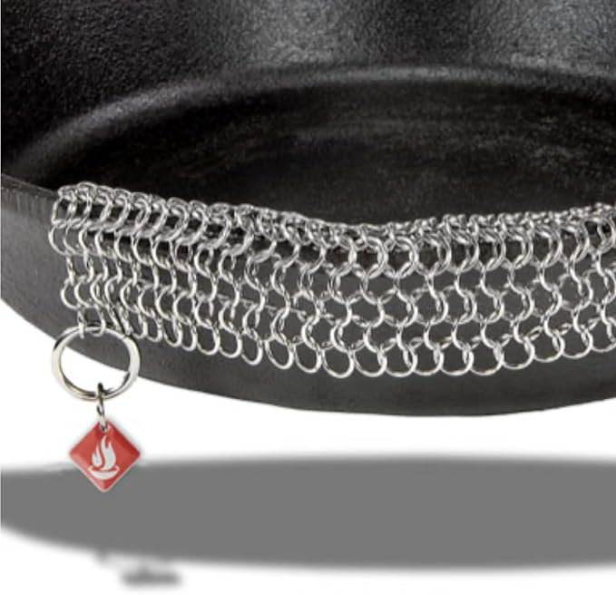 Knapp Made CM Scrubber 9"x6" Small Ring Cast Iron Scrubber - Image 7