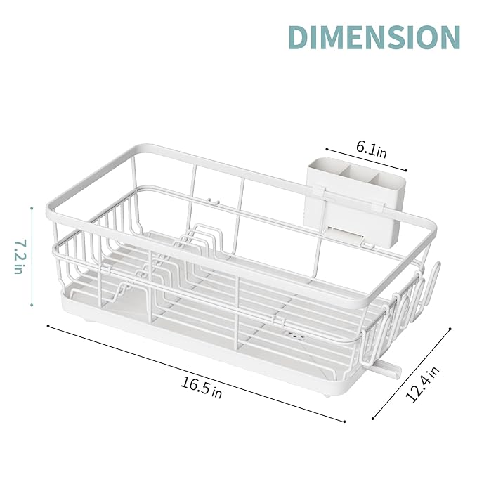 Dish Drying Rack for Kitchen Counter, Large Dish Racks - Image 8