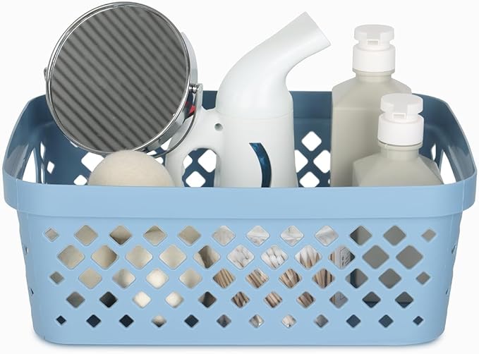 Glad Plastic Storage Basket Set, Value Pack of 6 | Open Storage Bins - Image 4