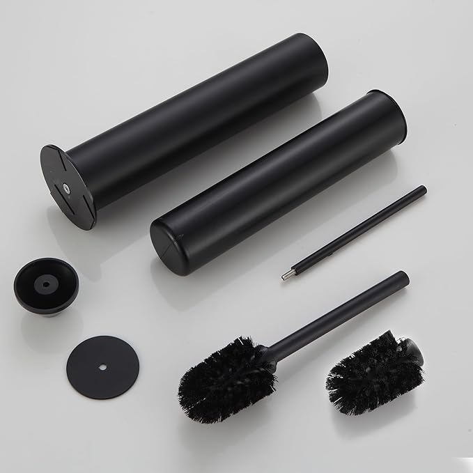 BGL Toilet Brush and Holder Set, Heavy Duty 304 Stainless Steel, Round Base and - Image 7
