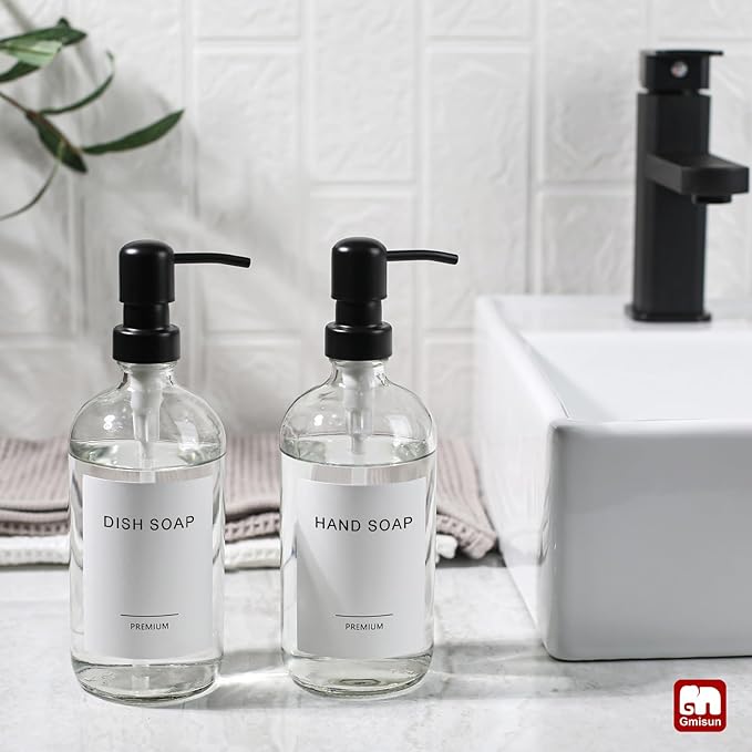 GMISUN Glass Soap Dispenser - Image 3