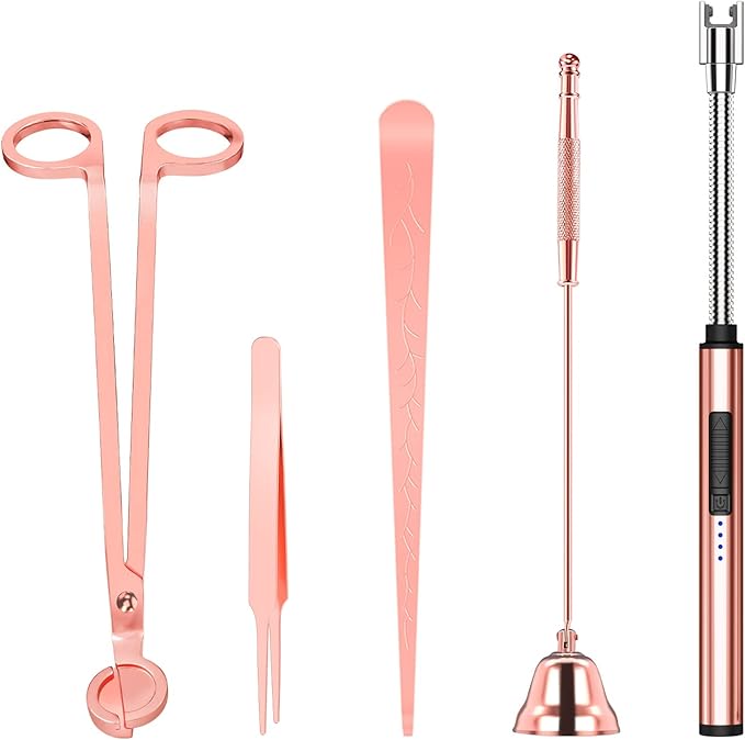 5 in 1 Candle Accessory Set, Candle Wick Trimmer Cutter Set, Candle Wick Dipper by HEYLOURB