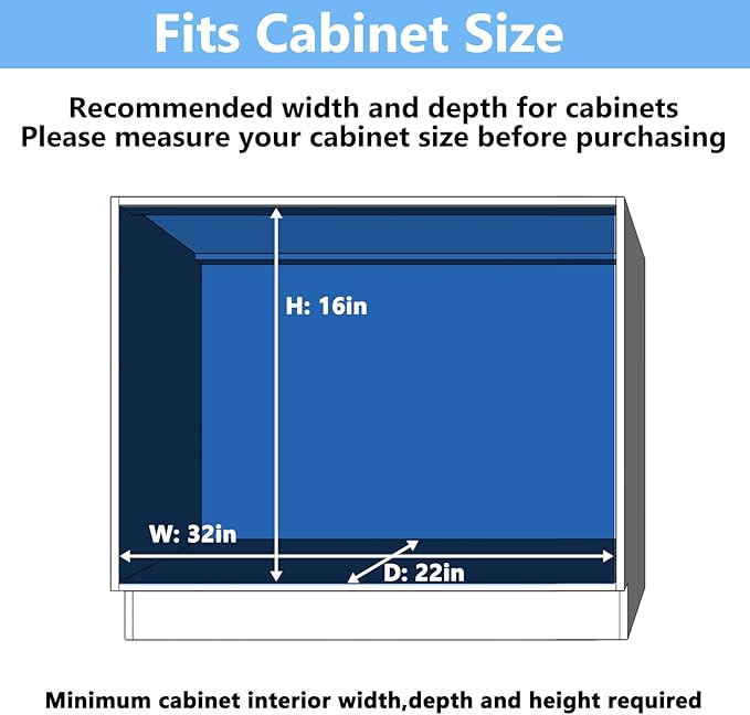 2 Tier Individual Pull Out Cabinet Organizer 31½" W x 21½" D, Heavy Duty - Image 4