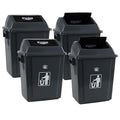 Kiddream 4 Packs 5 Gallons Swing Lid Garbage Can, Plastic Trash Can by Kiddream