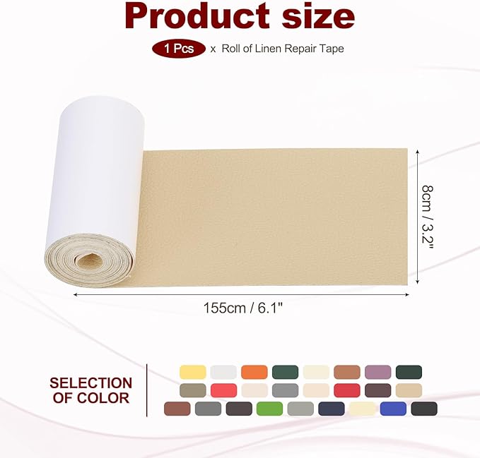 PATIKIL Leather Patches Tape for Furniture, 3.2 x 61 Inch Self Adhesive Vinyl - Image 2