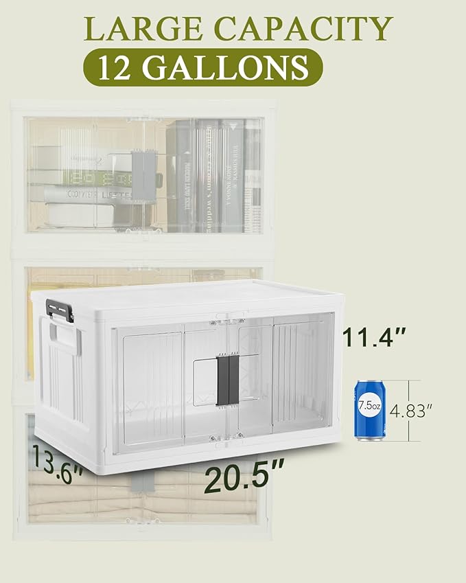 OlarHike 48QT Stackable Storage Bins - Image 6