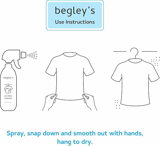 Begley's 3-in-1 Wrinkle Remover, Quick Fix Wrinkle Release, Static Cling Remover - Image 3
