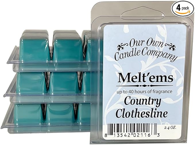 Our Own Candle Company Premium Wax Melt, Country Clothesline Scent, 6 Cubes by OurOwnCandleCompanycandles