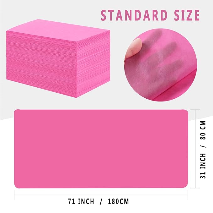100 Pcs Disposable Bed Sheets 31" x 71" Massage Table Sheets Non Woven Fabric - Image 4