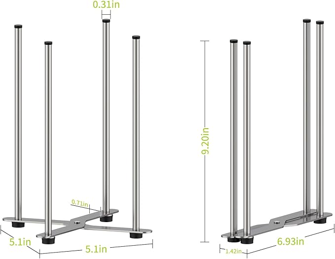 Plastic Bag & Bottle Drying Rack, Collapsible Countertop Stand - Image 4