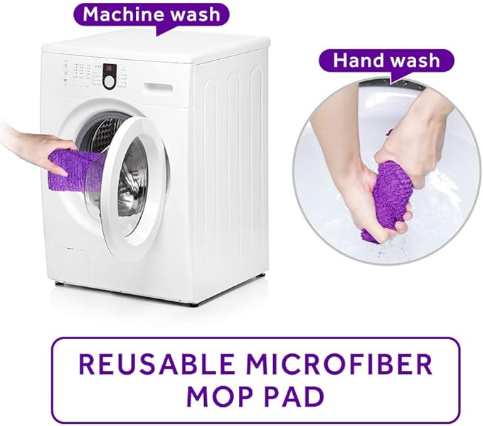 16.5 inch Mop Pads Refills, 3 Pack Microfiber Reusable Replacement Mop Pads - Image 6