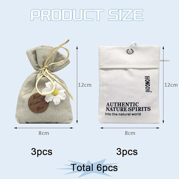 6-Pack Fresh Scented Sachet Packet, Air Freshener Bags - Image 6