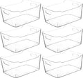 Clear Plastic Storage Bins, Medium Fridge Organizer Plastic Bins, Pantry by CONTROLKITCHEN