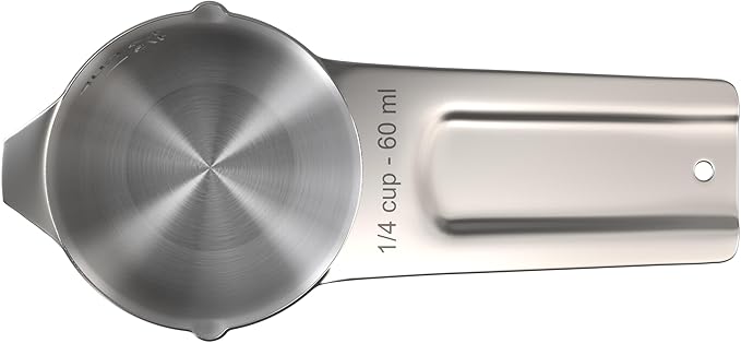 Color Up ¼ Cup Measuring Cup – Premium Chrome Stainless Steel, Accurate - Image 2
