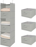 MAX Houser 6 Tier Shelf Hanging Closet Organizer, Closet Hanging Shelf by MAXHouser