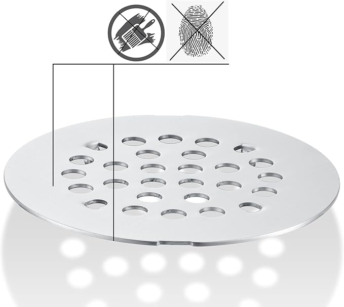 rrajj 4-1/4 Inch Round Snap-in Shower Floor Drain Cover Replacement Cover - Image 3