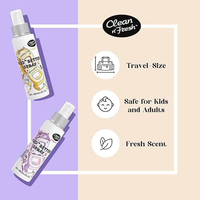 Clean-n-Fresh Toilet Spray 6.8 Fl.Oz, Vanilla Scent, Natural Plant Essential - Image 5