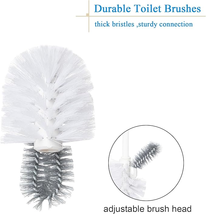 2 Pack Toilet Bowl Brush Without Holder - Image 5