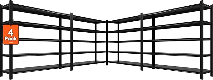 60"W Garage Shelving Heavy Duty Metal Shelving 3000LBS Storage Shelves by Howzone