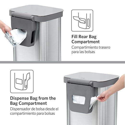 Glad Stainless Steel Step Trash Can, Series 2 - Image 6