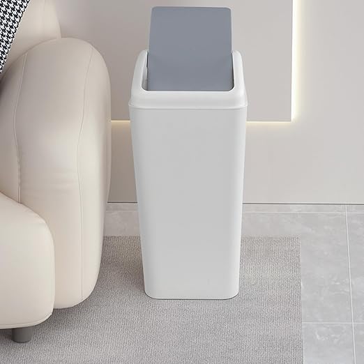 4.5 Gallon Swing Top Garbage Can, Plastic Trash Bin - Image 6