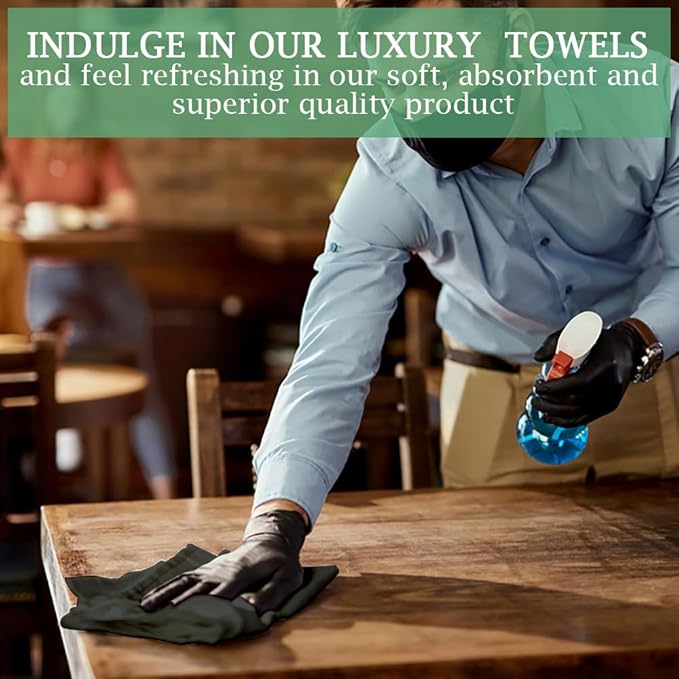 100% Cotton Terry Towel Cleaning Rags Grey 14'x17'|Pack of 60|Grade White - Image 4