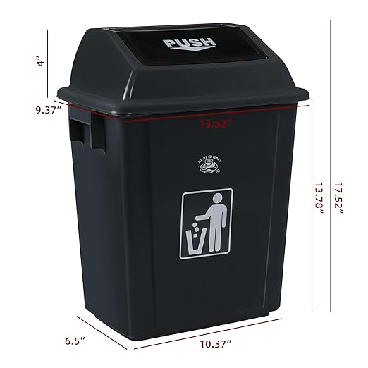 8 Gallon Plastic Kitchen Trash Can - Image 2