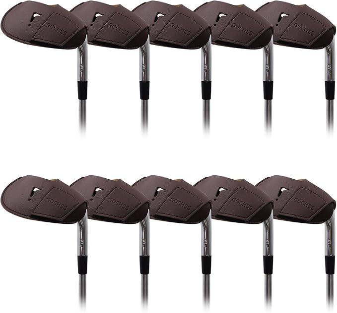 I Golf Iron Headcovers 10pcs PU Fit Both Right-Handed Clubs Golf Club Protector - Image 6