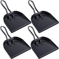 Mumufy 4 Pack 12 inch Heavy Duty Metal Dustpan Large Wide Dust Pans by Mumufy