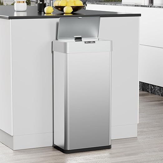 TLSUNNY 16 Gallon Motion Sensor Trash Can, Touchless Automatic Garbage Can - Image 8