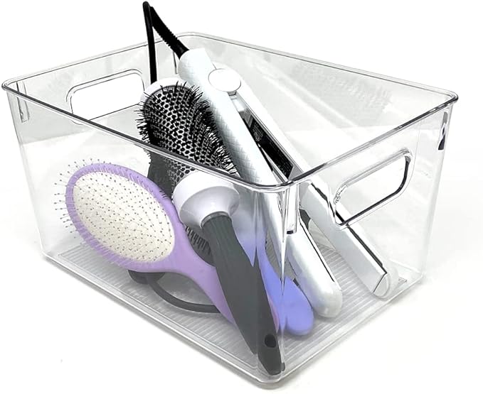 Isaac Jacobs 3-Pack Large Clear Storage Bins - Image 3